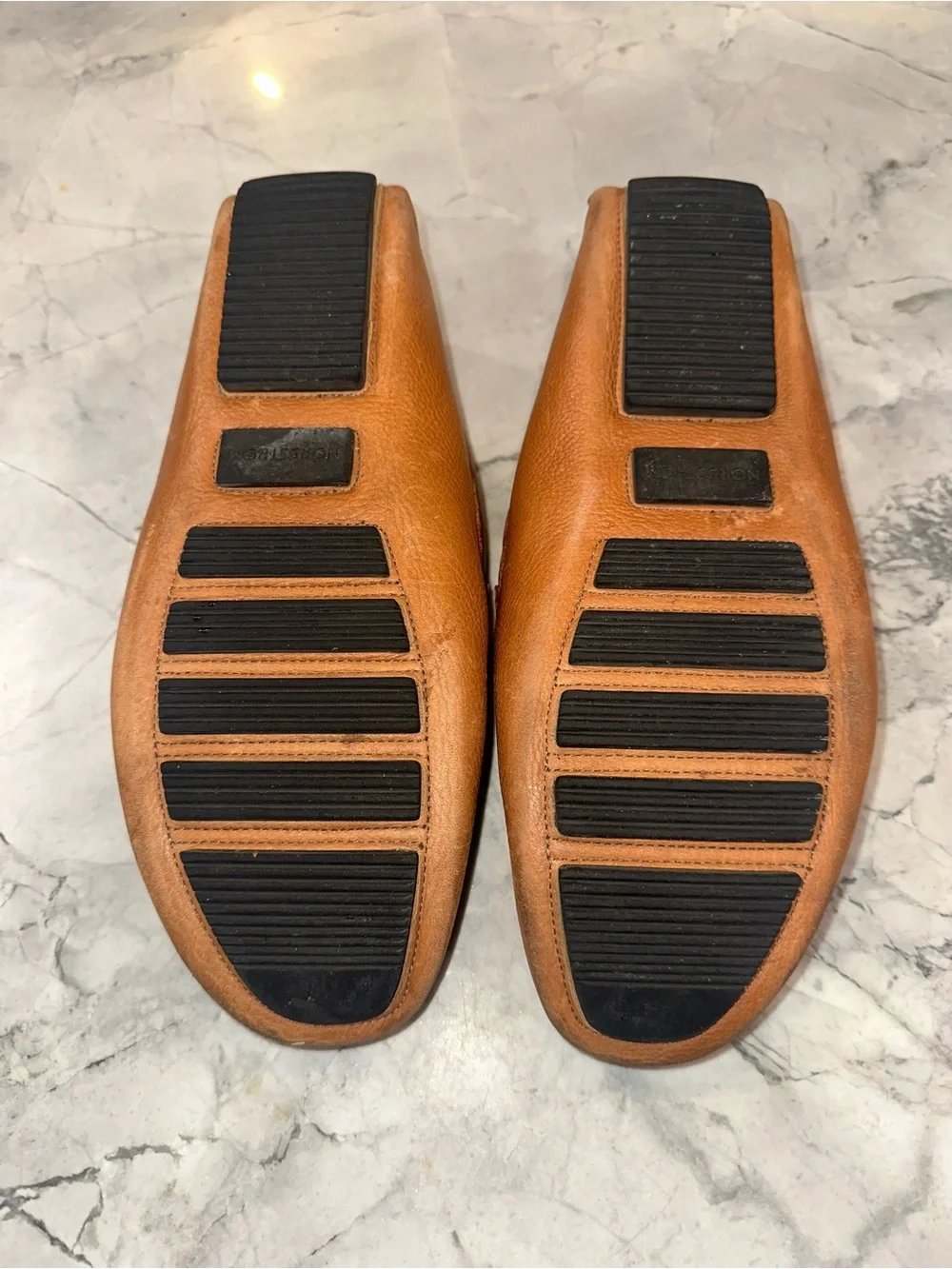 Nordstrom Brown Leather Corbin Bit-Detail Driving Loafers